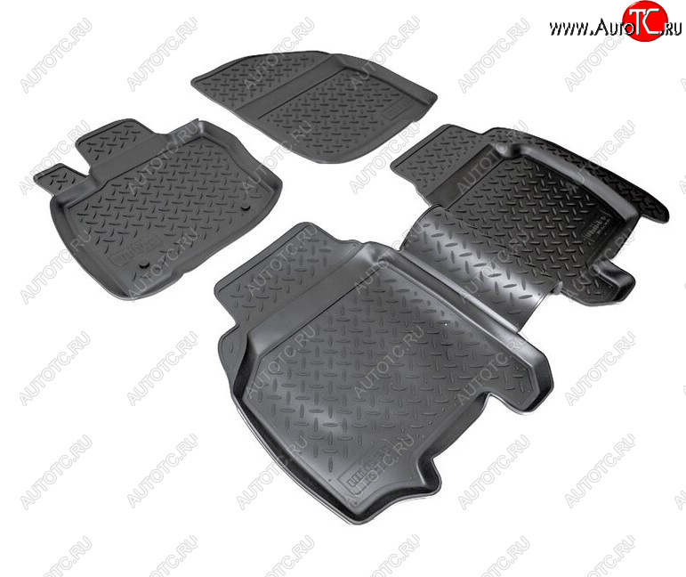 2 499 р. Комплект салонных ковриков Norplast Unidec  Honda Civic ( EP,  EU,  FK,FN) (2000-2011) хэтчбэк 3 дв. дорестайлинг, хэтчбэк 5 дв. дорестайлинг,  хэтчбэк 5 дв. рестайлинг, хэтчбэк 3 дв. рестайлинг, хэтчбэк 5 дв. рестайлинг (Цвет: черный)  с доставкой в г. Воронеж