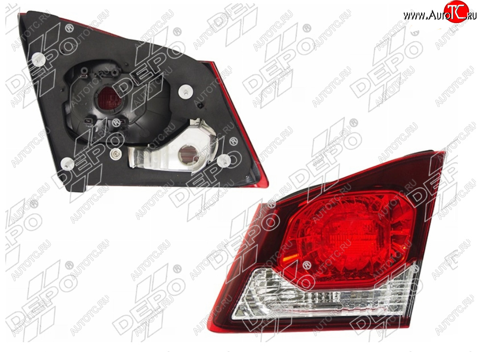 6 399 р. Правый фонарь в крышку багажника DEPO  Honda Civic  FD (2009-2011) седан рестайлинг  с доставкой в г. Воронеж