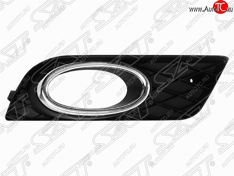 439 р. Левая рамка противотуманной фары SAT (с хром ободком)  Honda Civic  FB (2011-2016) седан  с доставкой в г. Воронеж