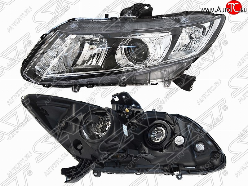 5 999 р. Левая фара передняя SAT (под ксенон)  Honda Civic  FB (2011-2016) седан  с доставкой в г. Воронеж