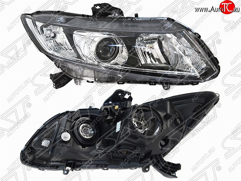 5 999 р. Правая передняя фара SAT (под ксенон)  Honda Civic  FB (2011-2016) седан  с доставкой в г. Воронеж