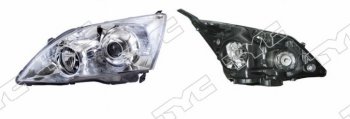 Левая фара передняя TYC Honda CR-V RE1,RE2,RE3,RE4,RE5,RE7 рестайлинг (2009-2012) (с электрокорректором, не ксенон (Евросвет))