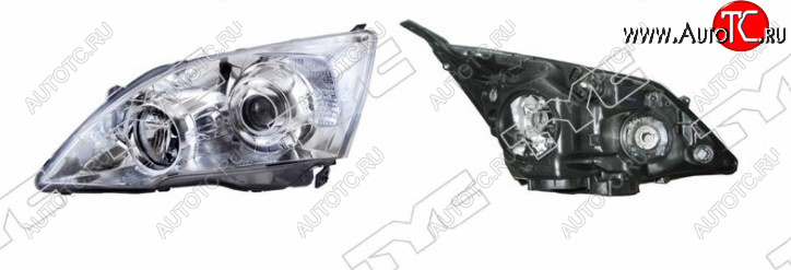 14 699 р. Левая фара передняя TYC Honda CR-V RE1,RE2,RE3,RE4,RE5,RE7 рестайлинг (2009-2012) (с электрокорректором, не ксенон (Евросвет))  с доставкой в г. Воронеж