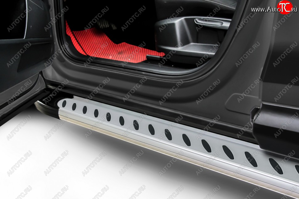 17 399 р. Порожки для ног Slitkoff Prestige  Honda CR-V  RE1,RE2,RE3,RE4,RE5,RE7 (2007-2012) дорестайлинг, рестайлинг (Silver)  с доставкой в г. Воронеж