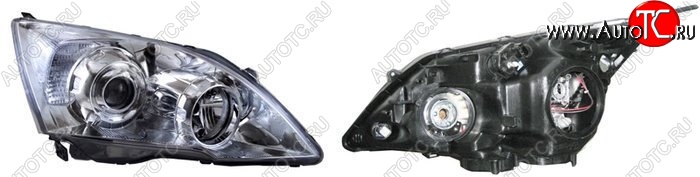 5 899 р. Правая фара SAT (USA) Honda CR-V RE1,RE2,RE3,RE4,RE5,RE7 рестайлинг (2009-2012)  с доставкой в г. Воронеж