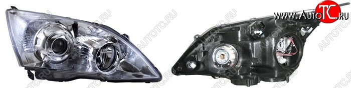 7 699 р. Правая фара передняя SAT (с электрокорректором, Евросвет) Honda CR-V RE1,RE2,RE3,RE4,RE5,RE7 рестайлинг (2009-2012)  с доставкой в г. Воронеж