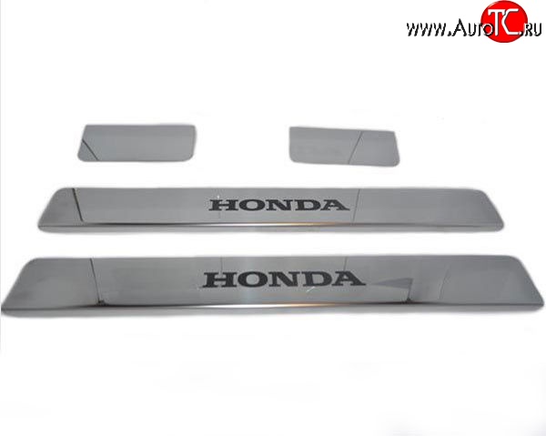 1 129 р. Накладки на порожки автомобиля M-VRS (нанесение надписи методом окраски) Honda CR-V RE1,RE2,RE3,RE4,RE5,RE7 дорестайлинг (2007-2010)  с доставкой в г. Воронеж