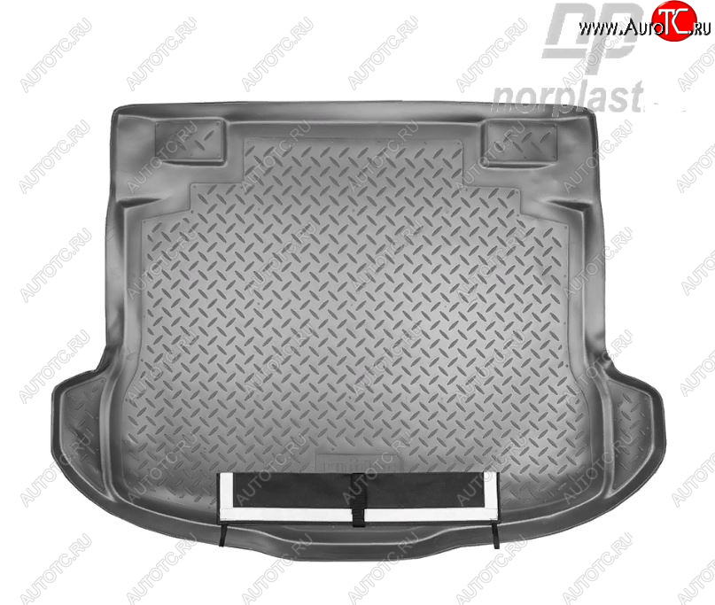 3 399 р. Коврик багажника Norplast Unidec Honda CR-V RE1,RE2,RE3,RE4,RE5,RE7 рестайлинг (2009-2012) (Черный с погрузочным ковриком (фартуком))  с доставкой в г. Воронеж