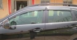5 349 р. Комплект дефлекторов окон СТ Honda CR-V RM1,RM3,RM4 дорестайлинг (2012-2015)  с доставкой в г. Воронеж. Увеличить фотографию 2