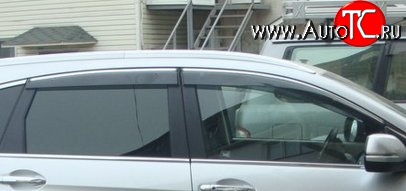 439 р. Комплект дефлекторов окон (ветровиков) 4 шт. Novline (акрил)  Honda CR-V  RM1,RM3,RM4 (2012-2015) дорестайлинг  с доставкой в г. Воронеж