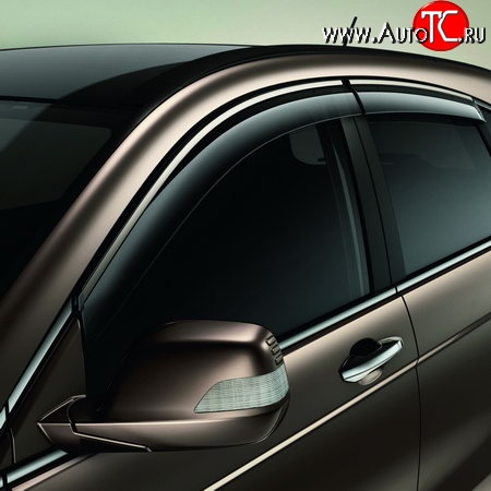 4 499 р. Дефлекторы окон (ветровики) Novline 4 шт. Honda CR-V RM1,RM3,RM4 дорестайлинг (2012-2015)  с доставкой в г. Воронеж