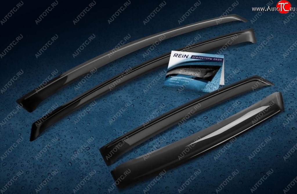 2 159 р. Дефлектора окон REIN (накладные) Honda CR-V RM1,RM3,RM4 дорестайлинг (2012-2015)  с доставкой в г. Воронеж