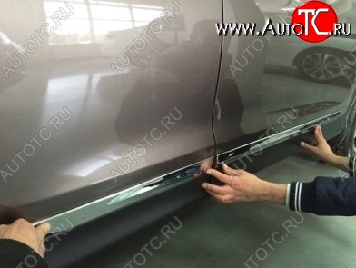 8 049 р. Молдинги CT Honda CR-V RM1,RM3,RM4 дорестайлинг (2012-2015) (Неокрашенные)  с доставкой в г. Воронеж