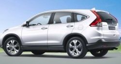 2 149 р. Накладки на внешние ручки дверей СТ Honda CR-V RM1,RM3,RM4 дорестайлинг (2012-2015) (Неокрашенные)  с доставкой в г. Воронеж. Увеличить фотографию 3