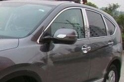 2 149 р. Накладки под ручки дверей (мыльницы) СТ Honda CR-V RM1,RM3,RM4 дорестайлинг (2012-2015) (Неокрашенные)  с доставкой в г. Воронеж. Увеличить фотографию 2