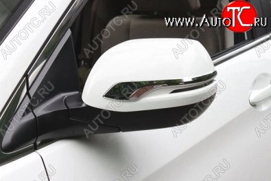 1 799 р. Накладки на зеркала СТ Honda CR-V RM1,RM3,RM4 дорестайлинг (2012-2015) (Неокрашенные)  с доставкой в г. Воронеж