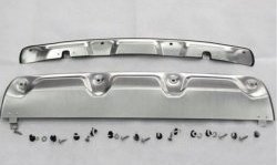 9 749 р. Накладка на задний бампер CT Honda CR-V RM1,RM3,RM4 дорестайлинг (2012-2015) (Неокрашенная)  с доставкой в г. Воронеж. Увеличить фотографию 3