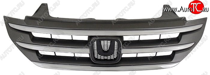 4 999 р. Решётка радиатора SAT (серебро)  Honda CR-V  RM1,RM3,RM4 (2012-2015) дорестайлинг (Неокрашенная)  с доставкой в г. Воронеж