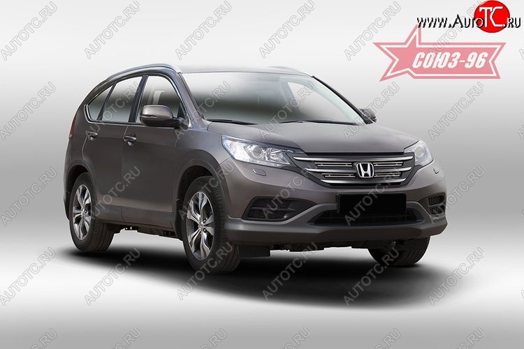 251 р. Декоративные элементы решетки радиатора Souz-96 (d10)  Honda CR-V  RM1,RM3,RM4 (2012-2015) дорестайлинг  с доставкой в г. Воронеж