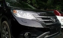 1 469 р. Сетка на бампер (2.0) Russtal (черная) Honda CR-V RM1,RM3,RM4 дорестайлинг (2012-2015)  с доставкой в г. Воронеж. Увеличить фотографию 2