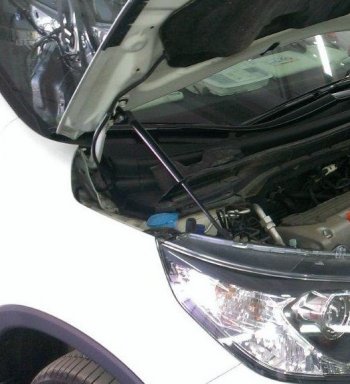 4 199 р. Упоры капота Pomogator Honda CR-V RM1,RM3,RM4 дорестайлинг (2012-2015)  с доставкой в г. Воронеж. Увеличить фотографию 3