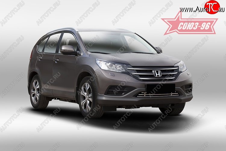 5 174 р. Декоративный элемент воздухозаборника Souz-96 (d16) Honda CR-V RM1,RM3,RM4 дорестайлинг (2012-2015)  с доставкой в г. Воронеж