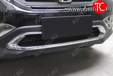 8 049 р. Накладка на передний воздуховод СТ Honda CR-V RM1,RM3,RM4 дорестайлинг (2012-2015)  с доставкой в г. Воронеж