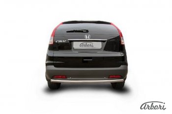 8 999 р. Защита штатных порогов Arbori (нержавейка, d57 mm). Honda CR-V RM1,RM3,RM4 дорестайлинг (2012-2015)  с доставкой в г. Воронеж. Увеличить фотографию 2