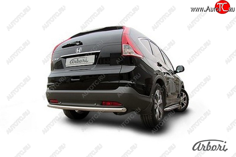 8 999 р. Защита штатных порогов Arbori (нержавейка, d57 mm). Honda CR-V RM1,RM3,RM4 дорестайлинг (2012-2015)  с доставкой в г. Воронеж