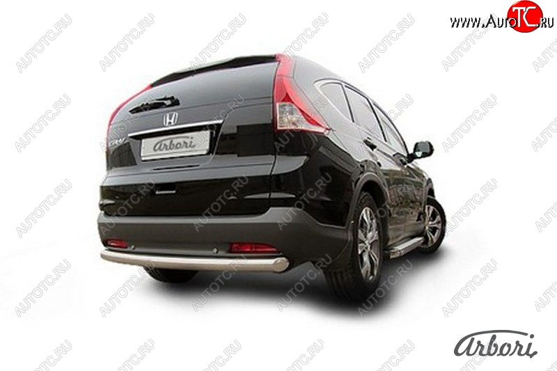10 772 р. Защита штатных порогов Arbori (нержавейка, d76 mm). Honda CR-V RM1,RM3,RM4 дорестайлинг (2012-2015)  с доставкой в г. Воронеж