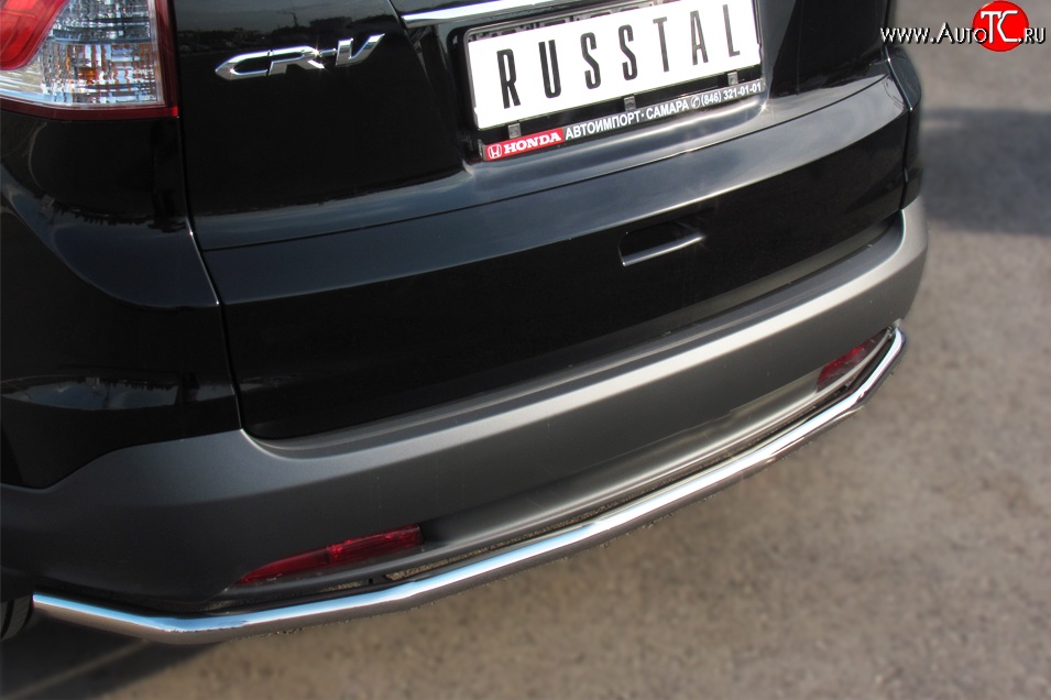 12 999 р. Одинарная защита заднего бампера из трубы диаметром 42 мм SLITKOFF Honda CR-V RM1,RM3,RM4 дорестайлинг (2012-2015)  с доставкой в г. Воронеж