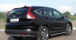 12 999 р. Одинарная защита заднего бампера из трубы диаметром 42 мм SLITKOFF Honda CR-V RM1,RM3,RM4 дорестайлинг (2012-2015)  с доставкой в г. Воронеж. Увеличить фотографию 3