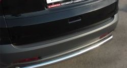 13 449 р. Одинарная защита заднего бампера из трубы диаметром 63 мм SLITKOFF Honda CR-V RM1,RM3,RM4 дорестайлинг (2012-2015)  с доставкой в г. Воронеж. Увеличить фотографию 2