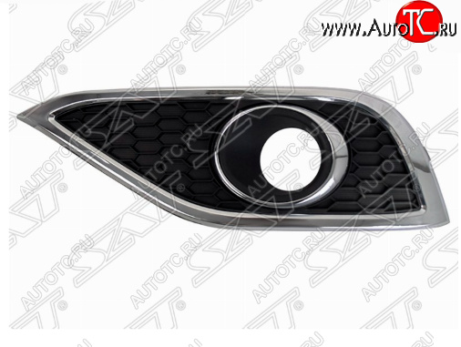 1 179 р. Левая оправа противотуманной фары SAT (хром) Honda CR-V RM1,RM3,RM4 дорестайлинг (2012-2015)  с доставкой в г. Воронеж