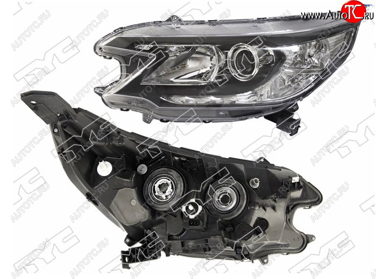 7 299 р. Левая фара передняя TYC  Honda CR-V  RM1,RM3,RM4 (2012-2015) дорестайлинг (галоген, с электрокорректором)  с доставкой в г. Воронеж