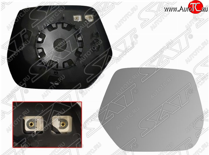 2 999 р. Правое полотно зеркала SAT (асферическое с обогревом) Honda CR-V RM1,RM3,RM4 дорестайлинг (2012-2015)  с доставкой в г. Воронеж
