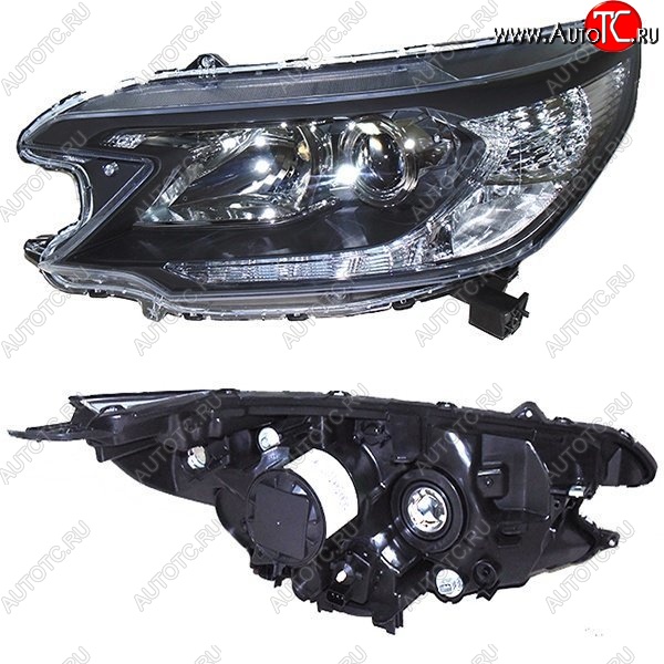 6 649 р. Левая фара SAT  Honda CR-V  RM1,RM3,RM4 (2012-2015) дорестайлинг (Под ксенон, с электрокорректором)  с доставкой в г. Воронеж