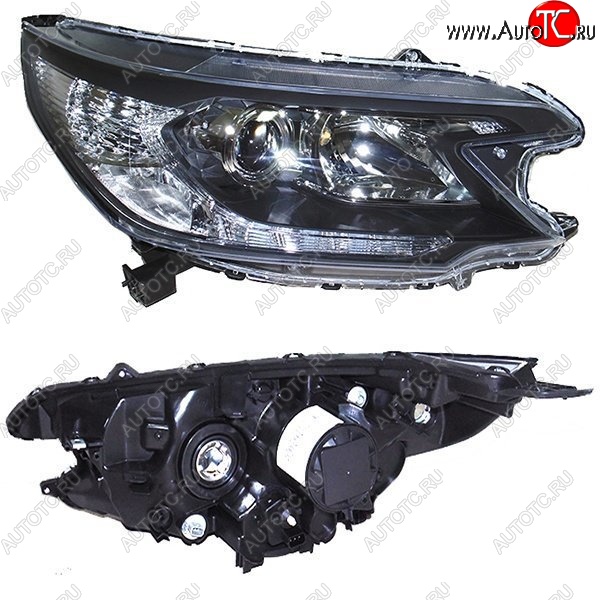6 499 р. Правая фара SAT Honda CR-V RM1,RM3,RM4 дорестайлинг (2012-2015) (Под ксенон, с электрокорректором)  с доставкой в г. Воронеж