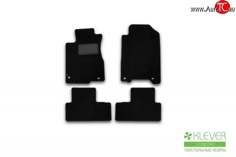 339 р. Коврики в салон Klever Standart. (текстиль) Honda CR-V RM1,RM3,RM4 дорестайлинг (2012-2015) (для обычного авто)  с доставкой в г. Воронеж