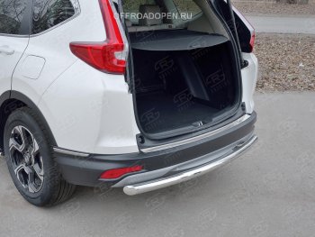 2 749 р. Накладка на задний бампер Russtal (лист) Honda CR-V RW,RT дорестайлинг (2016-2020)  с доставкой в г. Воронеж. Увеличить фотографию 3