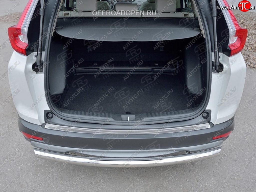 2 749 р. Накладка на задний бампер Russtal (лист) Honda CR-V RW,RT дорестайлинг (2016-2020)  с доставкой в г. Воронеж