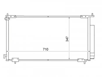 Радиатор кондиционера SAT Honda CR-V  RD4,RD5,RD6,RD7,RD9  (2001-2006) дорестайлинг, рестайлинг