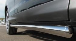 77 999 р. Защита порогов из круглой трубы диаметром 76 мм Russtal Honda CR-V RE1,RE2,RE3,RE4,RE5,RE7 рестайлинг (2009-2012) (Защита порогов с со скосами на торцах (вариант 1))  с доставкой в г. Воронеж. Увеличить фотографию 3