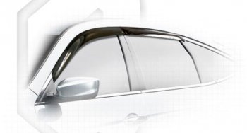 Дефлектора окон CA-Plastiс Honda Crosstour 1 TF дорестайлинг (2009-2013) (Classic полупрозрачный, Без хром.молдинга)