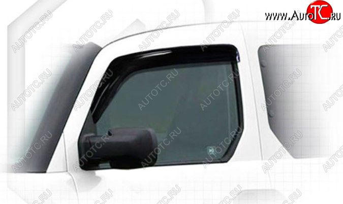 1 839 р. Дефлектора окон CA-Plastic  Honda Element  1 (2008-2011) YH 2-ой рестайлинг (Classic полупрозрачный, Без хром молдинга)  с доставкой в г. Воронеж