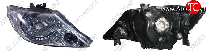3 599 р. Правая фара SAT (Евросвет) Honda Fit Aria GD дорестайлинг седан (2002-2005)  с доставкой в г. Воронеж