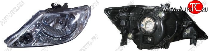 3 599 р. Левая фара SAT (Евросвет) Honda Fit Aria GD дорестайлинг седан (2002-2005)  с доставкой в г. Воронеж