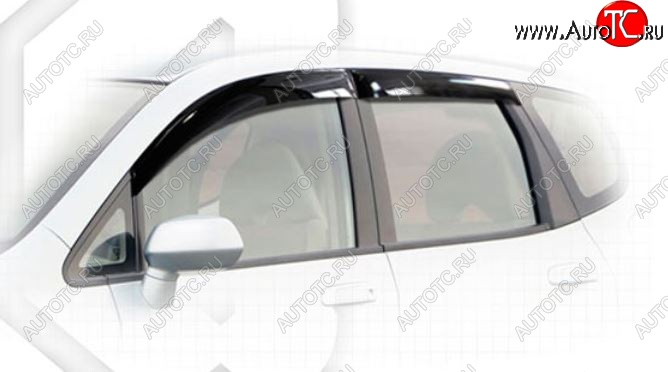 1 899 р. Дефлектора окон GD1-GD4 CA-Plastiс Honda Fit 1 GD дорестайлинг (2001-2004) (Classic полупрозрачный, Без хром.молдинга)  с доставкой в г. Воронеж