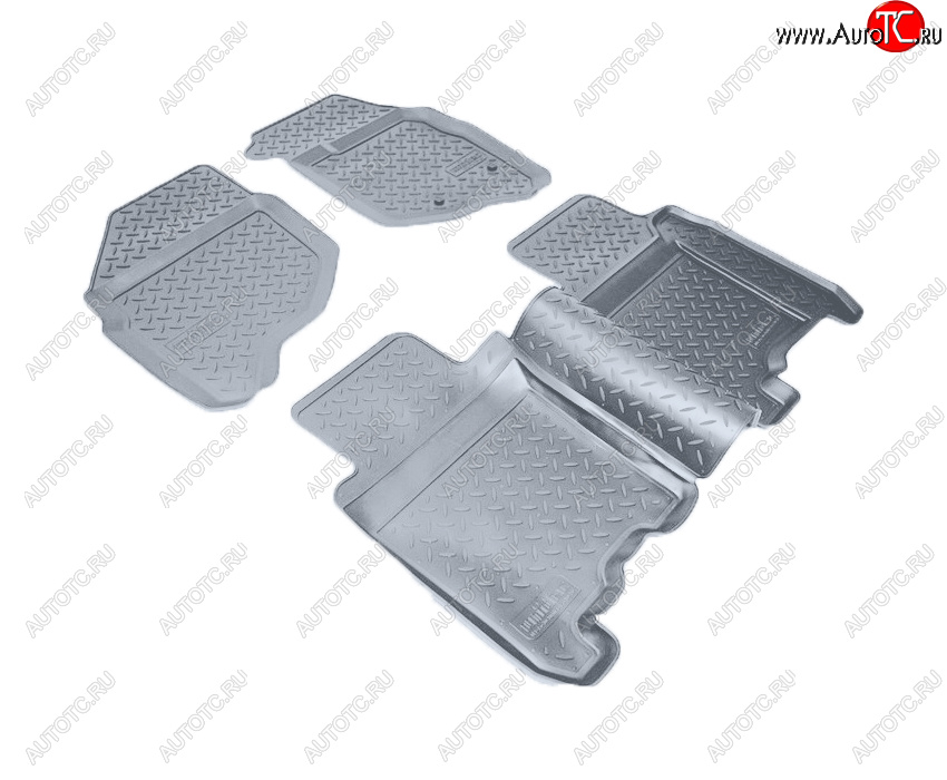 3 149 р. Коврики салона Norplast Unidec (правый руль)  Honda Fit  1 (2001-2007) GD дорестайлинг, GD 1-ый рестайлинг, GD 2-ой рестайлинг (Цвет: серый)  с доставкой в г. Воронеж