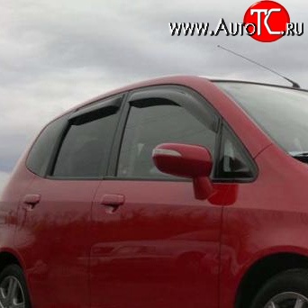 899 р. Дефлекторы окон (ветровики) Novline 4 шт  Honda Fit  1 - Jazz  с доставкой в г. Воронеж